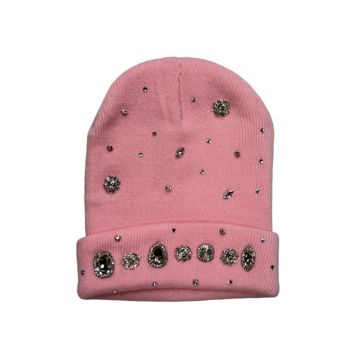 Rhinestone Beanie (Pink)