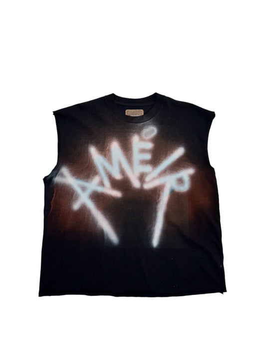 RHINESTONE CUTOFF TEE