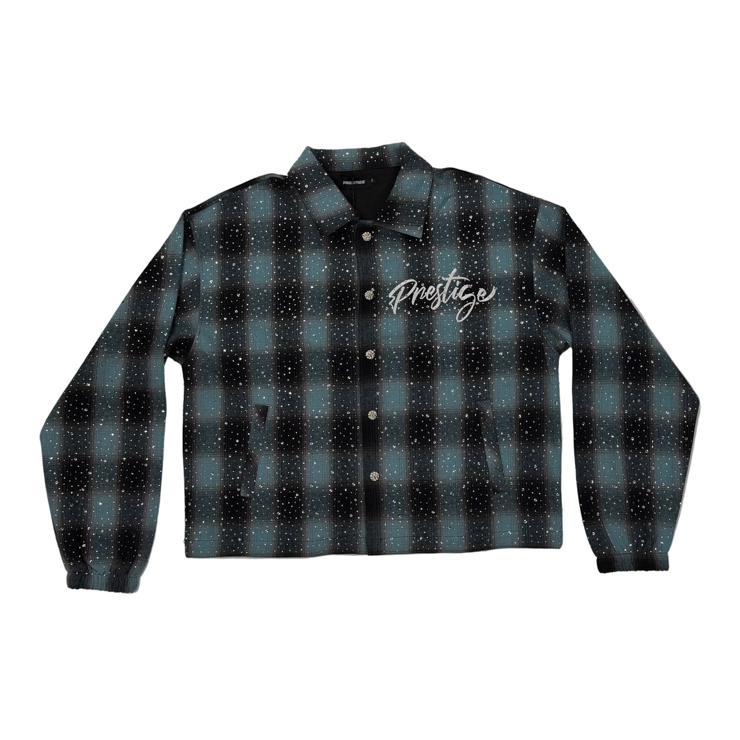 Prestige Rhinestone Flannel (BLUE)