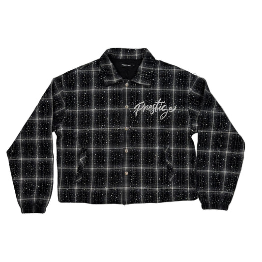 Prestige Rhinestone Flannel (BLACK)