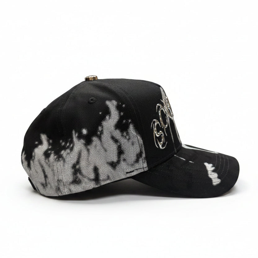 SCREAM TRUCKER HAT (CHROME/BLACK)