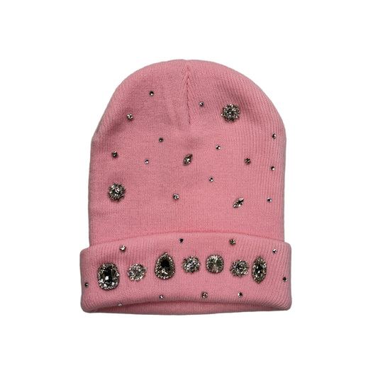 Rhinestone Beanie (Pink)