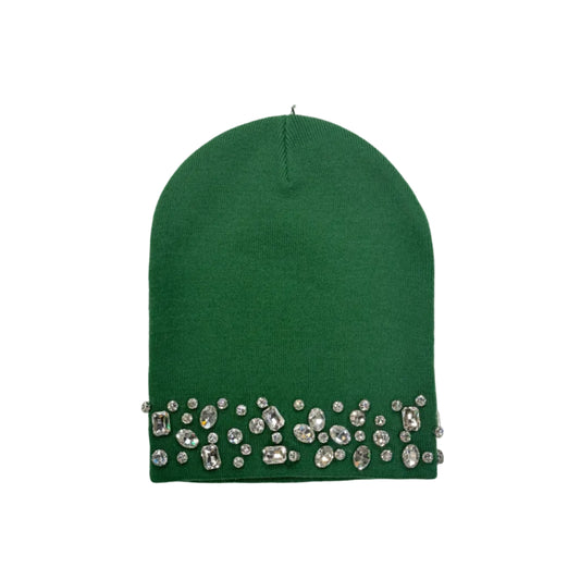 Rhinestone Beanie (Green)
