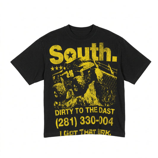South Star Tee (Black/Yellolw)
