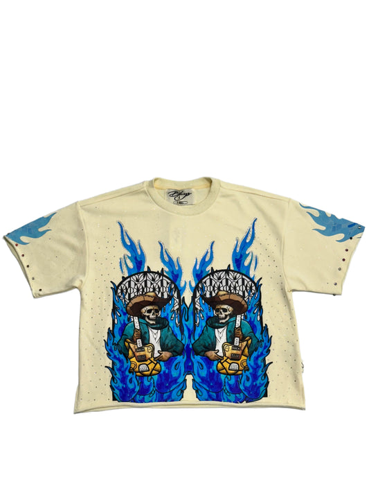 BKYS RHINESTONE GRAPHIC TEE