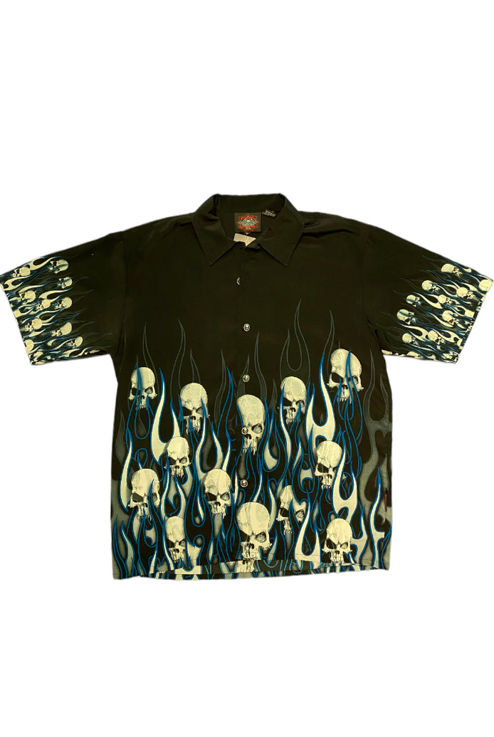 Skull Button Down Shirt